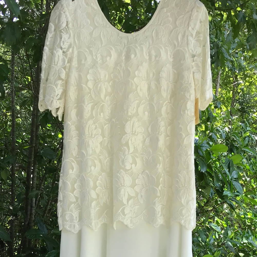 Sweetheart Ivory Long Dress w Lace Wedding Vintage